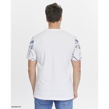 Yhg Tekstil Şimşek Baskılı Penye Pamuklu Erkek T-Shirt