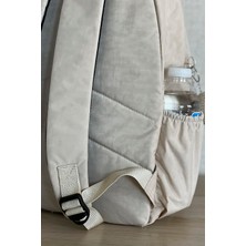 Nemo Bags Bej Orta Boy Okul Çantası Laptop ve Seyahat Sırt Çantası Su Geçirmez Ayıcık Anahtarlık Hediyeli
