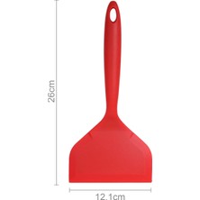 Pengfushop4 F Tarzı Renkli Pişirme Silikon Spatulalar Kichen Sıyırıcılar Geniş Pizza Kürek Işlevli Yapışmaz Kazıyıcı Isıya Dayanıklı Mutfak Aleti (Yurt Dışından)