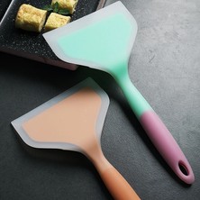 Pengfushop4 F Tarzı Renkli Pişirme Silikon Spatulalar Kichen Sıyırıcılar Geniş Pizza Kürek Işlevli Yapışmaz Kazıyıcı Isıya Dayanıklı Mutfak Aleti (Yurt Dışından)