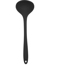 Pengfushop4 Blakc Çorba Kaşığı Tarzı Silikon Mutfak Gereçleri Pişirme Gereçleri Yapışmaz Spatula Kürek Çorba Kaşığı Çırpma Makarna Kevgir Isıya Dayanıklı Pişirme Araçları (Yurt Dışından)