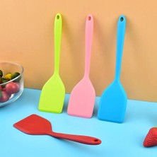 Pengfushop4 Mavi Stil Kullanışlı Wok Kürek Korozyon Önleyici Düz Renk Ev Tipi Pratik Bpa Içermeyen Mini Spatula Yemek Kaşığı (Yurt Dışından)