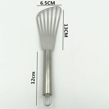 Pengfushop4 Çok Amaçlı Gıda Sınıfı Paslanmaz Çelik Pişirme Biftek Kürek Barbekü Yanan Kızarmış Balık Pirinç Kürek Spatula Mutfak Pişirme Araçları (Yurt Dışından)