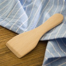 Pengfushop4 Gösterildiği Gibi 12.5x4.5x0.5cm 4 Adet Küçük Kayın Tereyağı Spatula Yapışmaz Ahşap Turner Pişirme Kürek Mutfak Gereçleri (Yurt Dışından)