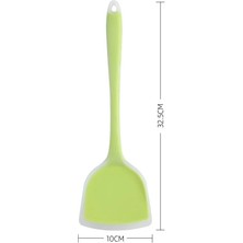 Pengfushop4 Yeşil Stil Silikon Spatula Pişirme Gereçleri Yapışmaz Tencere Özel Isıya Dayanıklı Pişirme Turner Mutfak Aleti Aksesuarları (Yurt Dışından)