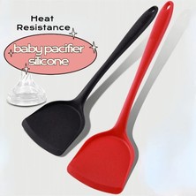 Pengfushop4 Yeşil Stil Silikon Spatula Pişirme Gereçleri Yapışmaz Tencere Özel Isıya Dayanıklı Pişirme Turner Mutfak Aleti Aksesuarları (Yurt Dışından)