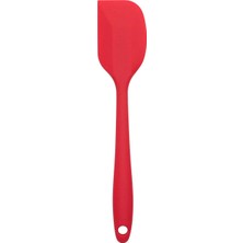 Pengfushop4 Kırmızı Küçük Kazıyıcı Stili Silikon Mutfak Gereçleri Pişirme Gereçleri Yapışmaz Spatula Kürek Çorba Kaşığı Çırpma Makarna Kevgir Isıya Dayanıklı Pişirme Araçları (Yurt Dışından)