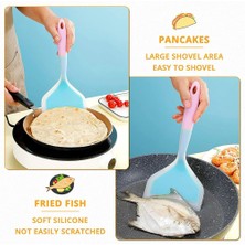 Pengfushop4 Yeşil Stil Silikon Spatula Mutfak Gereçleri Pişirme Gereçleri Spatula Sığır Eti Yumurta Mutfak Kazıyıcı Geniş Pizza Pişirme Araçları Kürek Yapışmaz (Yurt Dışından)