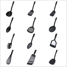 Pengfushop4 T15823 Tarzı 1 Kaşık Kevgir Spatula Mutfak Aleti Tencere Kürek Aracı Yüksek Sıcaklık Yapışmaz Çorba Kaşığı Özel Pişirme Küreği (Yurt Dışından)