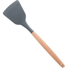 Pengfushop4 Stili Temizle Siyah Ahşap Silikon Mutfak Gereçleri Yapışmaz Kaşık Çorba Kepçesi Turner Spatula Maşası Pişirme Gereçleri Pişirme Tencere Gadget'ı (Yurt Dışından)