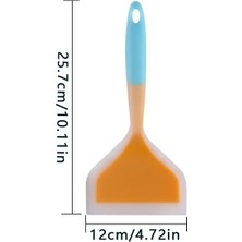 Pengfushop4 Turuncu Sarı Stil Silikon Mutfak Gereçleri Pişirme Gereçleri Spatula Sığır Eti Yumurta Mutfak Kazıyıcı Geniş Pizza Pişirme Araçları Kürek Yapışmaz Spatula (Yurt Dışından)