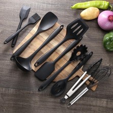 Pengfushop4 Kırmızı Kürek Stili Yapışmaz Silikon Pişirme Gereçleri Seti Spatula Kürek Pişirme Alet Takımı Yüksek Sıcaklık Dayanımı Mutfak Gereçleri Aksesuarları (Yurt Dışından)