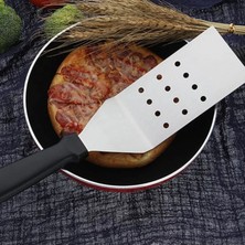 Pengfushop4 No.2 Tarzı Paslanmaz Çelik Pişirme Gereçleri Kızarmış Biftek Kürek Için Büyük Turners Uzun Saplı Oluklu Turner Spatula Mutfak Aletleri (Yurt Dışından)