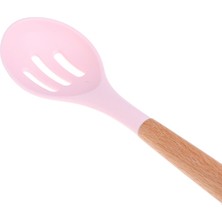 Pengfushop4 No.9 Tarzı Silikon Ahşap Saplı Turner Çorba Kaşığı Spatula Fırçası Kazıyıcı Makarna Yumurta Çırpıcı Yapışmaz Tava Mutfak Pişirme Araçları Mutfak Gereçleri (Yurt Dışından)