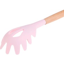 Pengfushop4 No.9 Tarzı Silikon Ahşap Saplı Turner Çorba Kaşığı Spatula Fırçası Kazıyıcı Makarna Yumurta Çırpıcı Yapışmaz Tava Mutfak Pişirme Araçları Mutfak Gereçleri (Yurt Dışından)