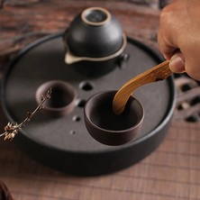 Pengfushop4 No.6 Tarzı Ahşap Teaware Çay Klipleri Çok Fonksiyonlu Pişirme Mutfak Maşası Barbekü Aracı Gıda Et Klipleri Sebze Meyve Tost Ekmeği Kelepçesi (Yurt Dışından)