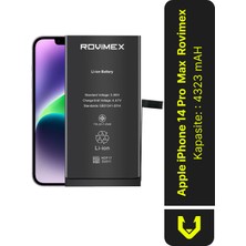 Rovimex iPhone 14 Pro Max Batarya Pil - 4323 Mah