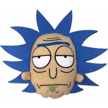 Dükkan Design Nakışlı Büyük Boy Rıck And Morty Şekilli Yastık Minder