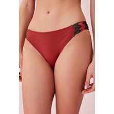 Suwen Yanı Pileli Bikini Alt