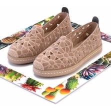 Bambi Vizon Süet   Kadın Espadril K01117992302