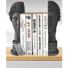Ev Dekor Dekoratif Siyah Hermes Kitap Desteği Kitap Tutucu Biblo Büst Heykel Kitaplık Aksesuar