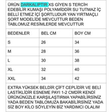 Oceans Kırmızı Darkalıp Yüksek Bel Içi Taytlı Tenis Etek Darkalıp Polyamid Kumaş Mini Etek