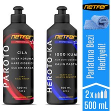 Netfer 2'li Kalın Pasta Cila Set - 2x500 mL