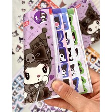 Kağıt Gemi Dükkan Sanrio Kuromi Karakteri Defter Sticker Bullet Journal Defter Süsleme Çıkartma