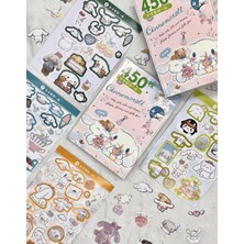 Kağıt Gemi Dükkan Sanrio Cinnamoroll Karakteri Defter Sticker Bullet Journal Defter Süsleme Çıkartma