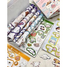 Kağıt Gemi Dükkan Sanrio Cinnamoroll Karakteri Defter Sticker Bullet Journal Defter Süsleme Çıkartma