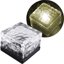 Powermaster Tuğla Görünümlü Solar Ledli Bahçe Aydınlatma Su Geçirmez Toz Geçirmez Otomatik Açma Kapama