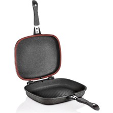 Schafer Dikdörtgen  32 Cm Double Grill Pan