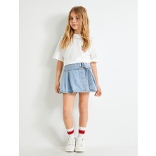 Koton Stitch Tişört Lisanslı Arkası ve Önü Baskılı Kısa Kollu Pamuklu