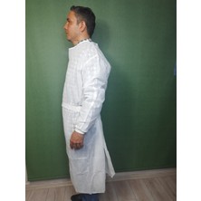 Dng Workwear Dng 5132W Sms Tek Kullanımlık Cerrahi Önlük Overlok Dikiş 4 Kuşak (10'lu)