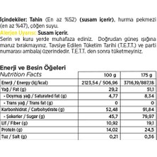 Helvart Keçiboynuzu Pekmezli Tahin Helvası, Vişne Pekmezli Tahin Hevlası, Kuru Üzüm Pekmezli Tahin Helvası, Hurma Pekmezli Tahin Helvası Şeker Ilavesiz, Glutensiz, Vegan 175 gr X4