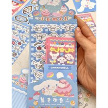 Kağıt Gemi Dükkan Sanrio Cinnamoroll Karakteri 6 Yaprak Sticker Bullet Journal Çıkartma