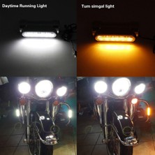 Praise6 LED Direksiyon Çubuğu Koruma Işığı Motosiklet Bar Koruma Dönüş Sinyali Kolu Işığı Harley Motosikletler Için Gümüş (Yurt Dışından)