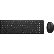 Lenovo Lecoo KW204 2.4GHz Kablosuz Türkçe Q Klavye & Mouse Set Siyah