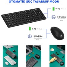 Lenovo Lecoo KW204 2.4GHz Kablosuz Türkçe Q Klavye & Mouse Set Siyah