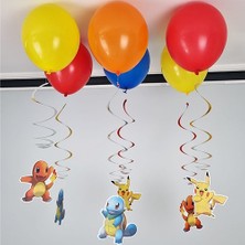 Parti Dükkanım Pokemon Balonlu Tavan Süsü 6'lı