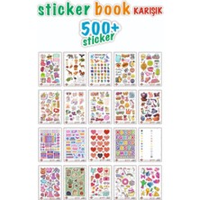 İstisna 500+ Sticker Book Etiket Kitabı Sticker Defteri A5 Boyut Etiket Seti