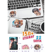 İstisna 150+ Kpop Anime Sticker Book Etiket Kitabı Sticker Defteri A5 Boyut Etiket Seti