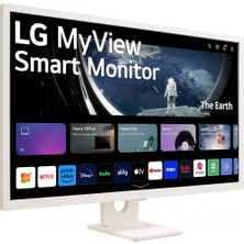 Lg 31.5'' 32SR50F-W Webos 8ms IPS Fhd Smart Monitör - Logitech Pebble Keys 2 K380S Multi-Device Bluetooth Klavye - Grafit (Türkçe Tuş Dizimi)