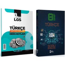 Marka Yayınları İsem Yayıncılık LGS 8. Sınıf Türkçe Soru Bankası - LGS 8. Sınıf Türkçe Ders Notları 2'li Set