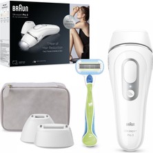 Braun Ipl Silk·expert Pro 3, Evde Tüy Alma, Çanta, Venus Tıraş Makinesi, 2 Başlık Ile, PL3132