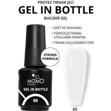 Protez Tırnak Jeli, Gel In Bottle No.5, UV Korumalı Rakı Beyazı, 18 ml