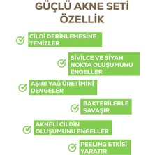 Dermasolin Yağlı ve Akneli Ciltlere Yönelik Güçlü Akne Bakım Seti 3'lü