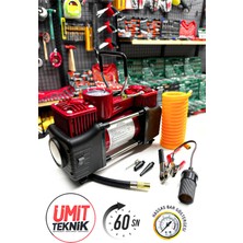 Proxtech  Oto Kamyon Lastik Şişirme 12V 150PSI Ağır Hizmet Çift Silindirli Çantalı Hava Kompresörü Kit Set