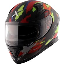 Axor Apex Racer - Dull Black Neon Yellow / Dkny - Motosiklet Kask