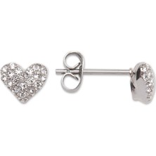 Energetix Kalp Formlu Swarovski® Kristalli Manyetik Küpe